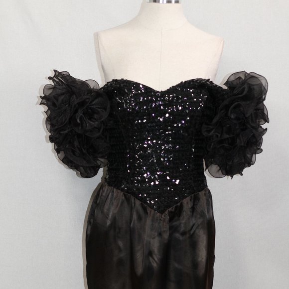 HW Collections Black & Brown Ombre Gown (5/6) - Picture 5 of 16
